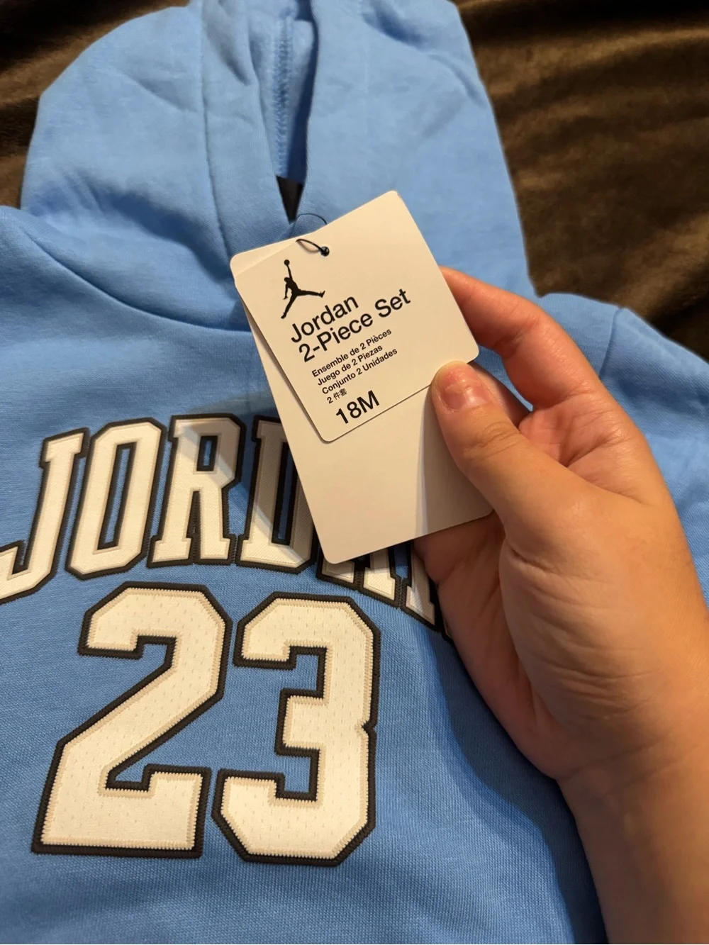 Jordan Light Blue '23 Hoodie & Jogger Set for Kids